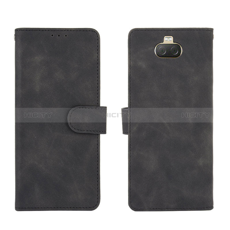 Coque Portefeuille Livre Cuir Etui Clapet L01Z pour Sony Xperia 10 Plus Noir Plus