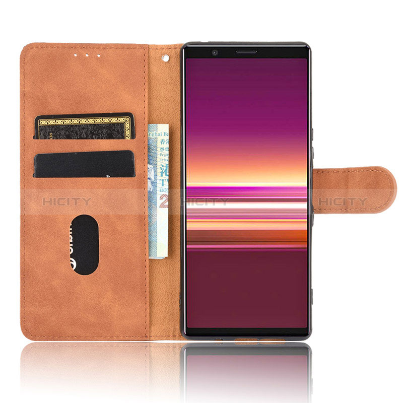 Coque Portefeuille Livre Cuir Etui Clapet L01Z pour Sony Xperia 5 Plus