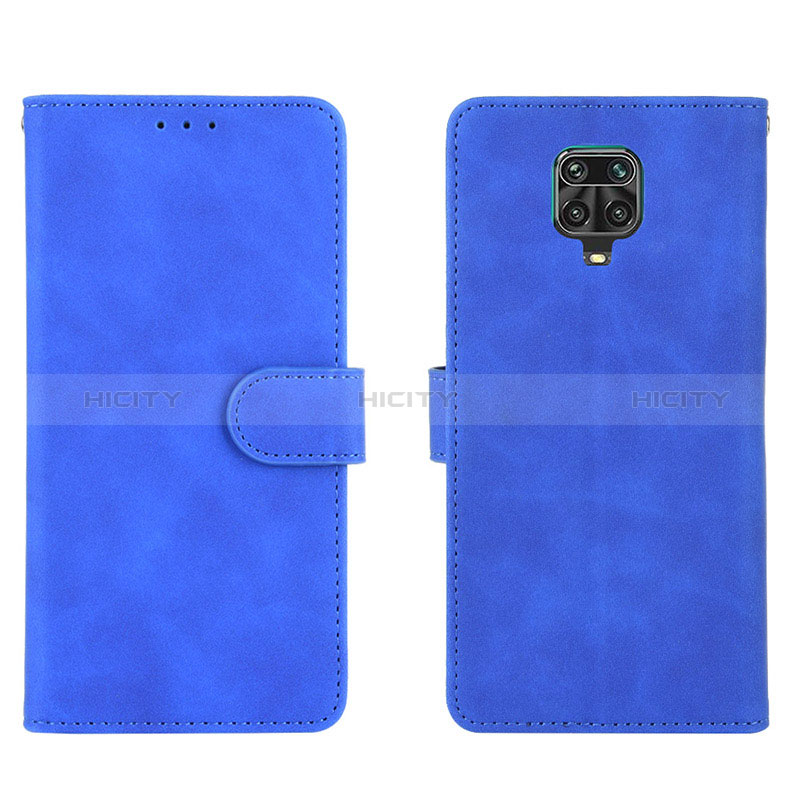Coque Portefeuille Livre Cuir Etui Clapet L01Z pour Xiaomi Poco M2 Pro Bleu Plus