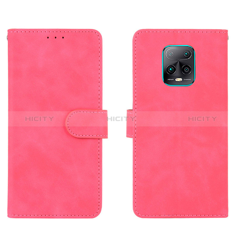 Coque Portefeuille Livre Cuir Etui Clapet L01Z pour Xiaomi Redmi 10X 5G Rose Rouge Plus