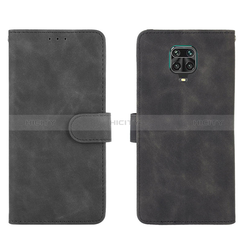 Coque Portefeuille Livre Cuir Etui Clapet L01Z pour Xiaomi Redmi Note 9 Pro Noir Plus