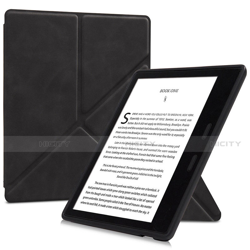 Coque Portefeuille Livre Cuir Etui Clapet L02 pour Amazon Kindle Oasis 7 inch Plus