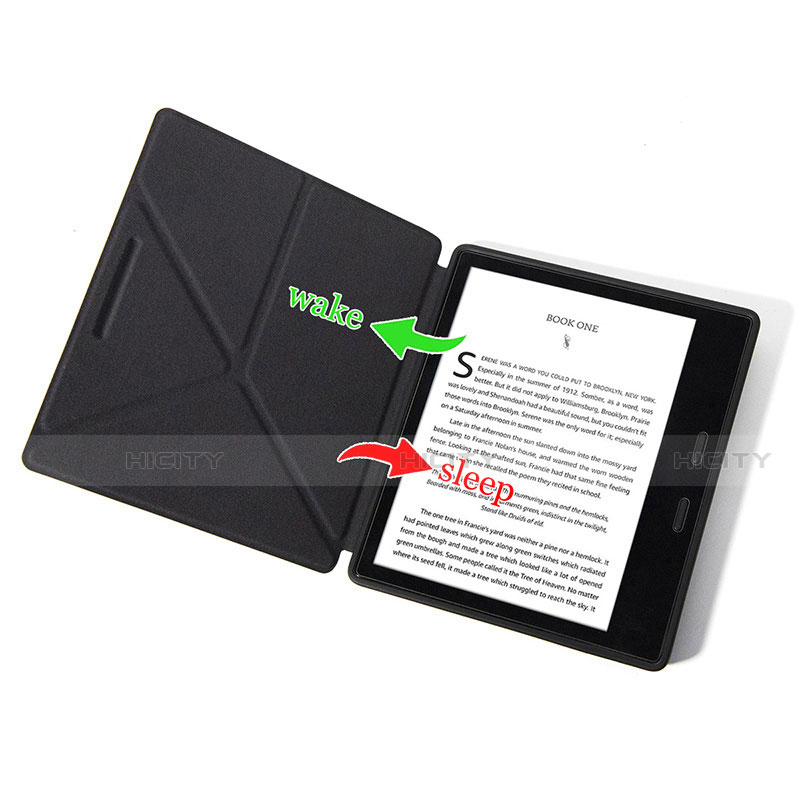 Coque Portefeuille Livre Cuir Etui Clapet L02 pour Amazon Kindle Oasis 7 inch Plus