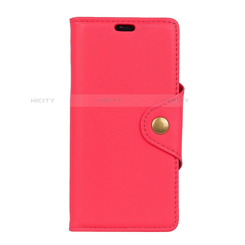 Coque Portefeuille Livre Cuir Etui Clapet L02 pour Asus Zenfone Max ZB663KL Rouge Plus