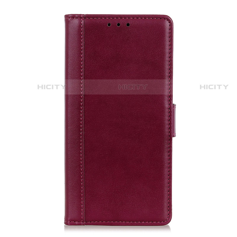 Coque Portefeuille Livre Cuir Etui Clapet L02 pour HTC Desire 19 Plus Rouge Plus