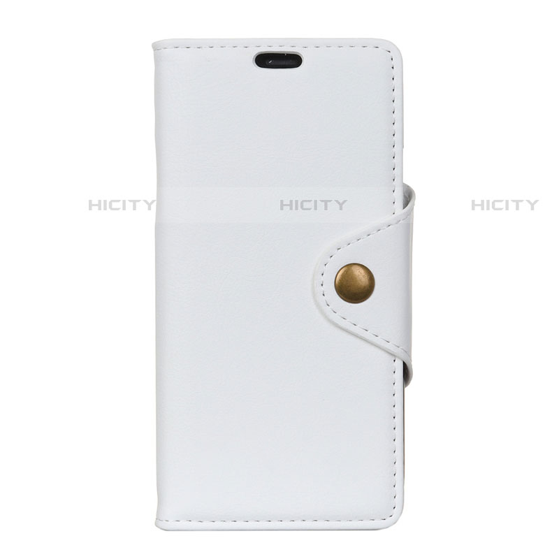 Coque Portefeuille Livre Cuir Etui Clapet L02 pour HTC U12 Life Blanc Plus
