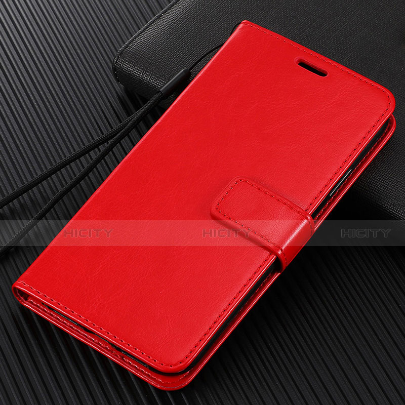 Coque Portefeuille Livre Cuir Etui Clapet L02 pour Huawei Enjoy 10e Rouge Plus