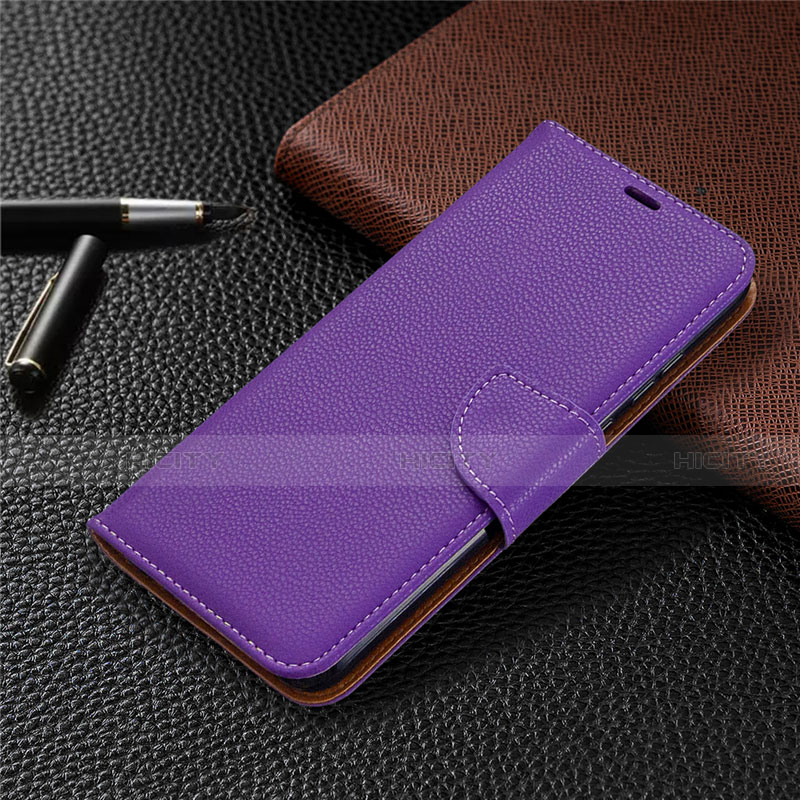 Coque Portefeuille Livre Cuir Etui Clapet L02 pour Huawei Honor 9A Violet Plus
