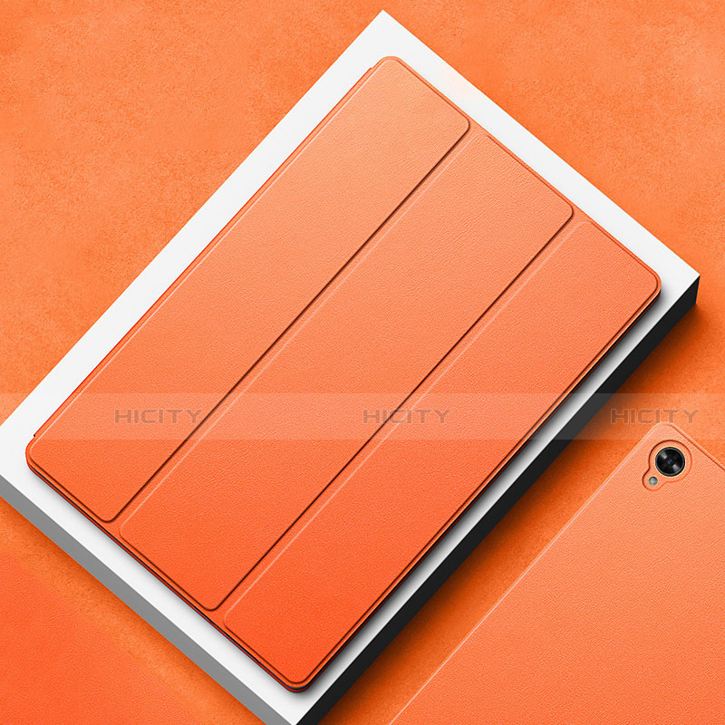 Coque Portefeuille Livre Cuir Etui Clapet L02 pour Huawei MatePad 10.8 Orange Plus