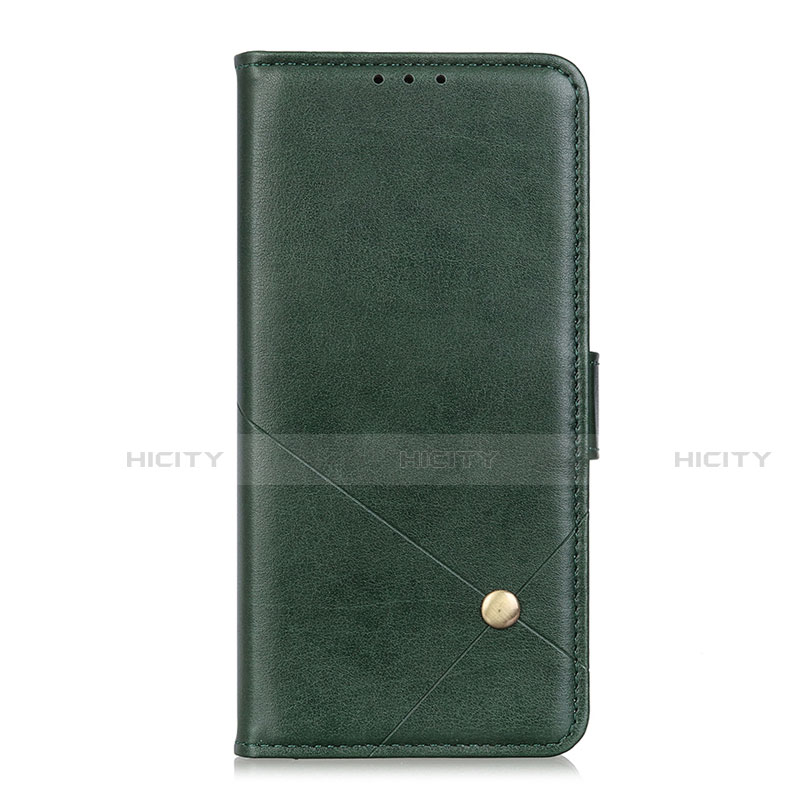 Coque Portefeuille Livre Cuir Etui Clapet L02 pour LG K92 5G Vert Plus