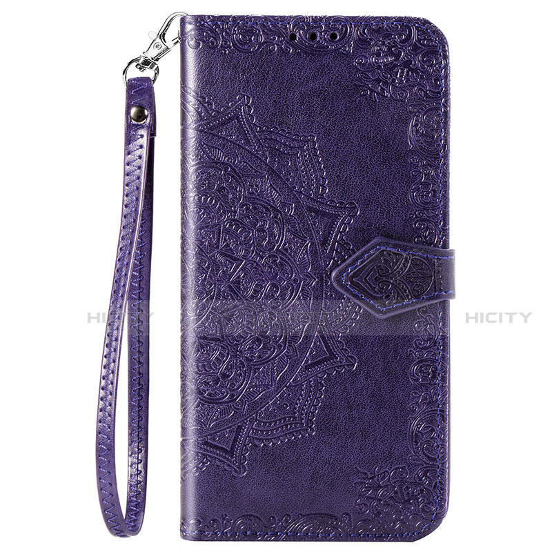 Coque Portefeuille Livre Cuir Etui Clapet L02 pour Oppo A31 Violet Plus
