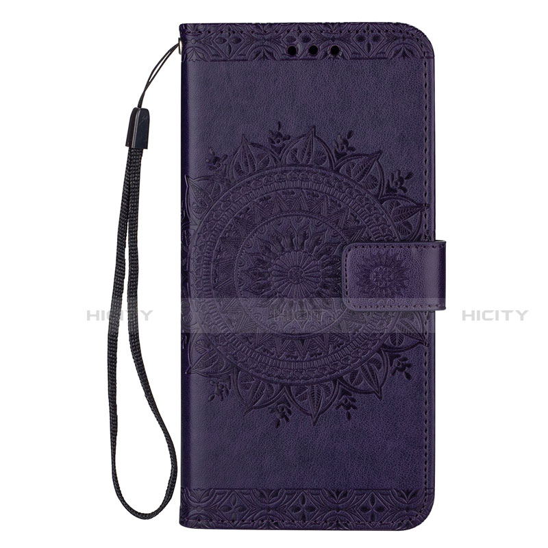 Coque Portefeuille Livre Cuir Etui Clapet L02 pour Samsung Galaxy S20 5G Violet Plus