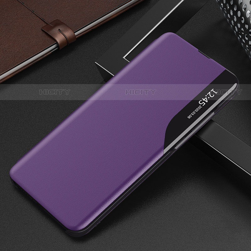 Coque Portefeuille Livre Cuir Etui Clapet L02 pour Xiaomi Mi 12S 5G Violet Plus