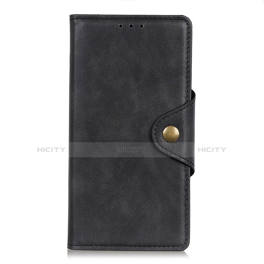 Coque Portefeuille Livre Cuir Etui Clapet L02 pour Xiaomi Redmi Note 9 Pro Noir Plus