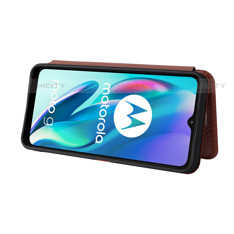 Coque Portefeuille Livre Cuir Etui Clapet L02Z pour Motorola Moto G50 5G Plus