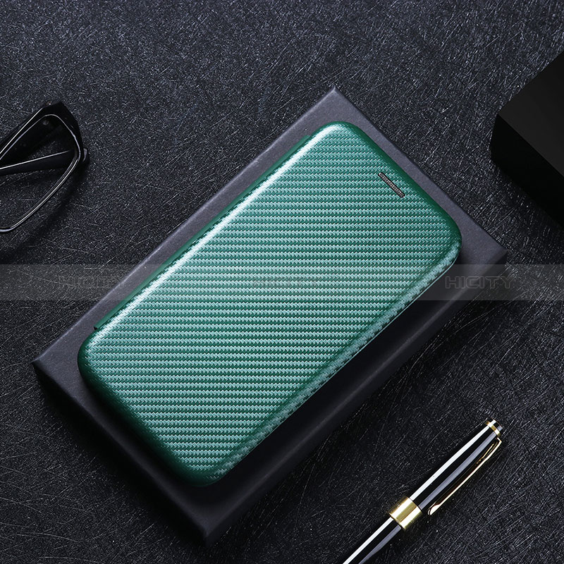 Coque Portefeuille Livre Cuir Etui Clapet L02Z pour Sony Xperia 5 Vert Plus