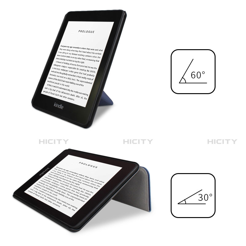 Coque Portefeuille Livre Cuir Etui Clapet L03 pour Amazon Kindle 6 inch Plus