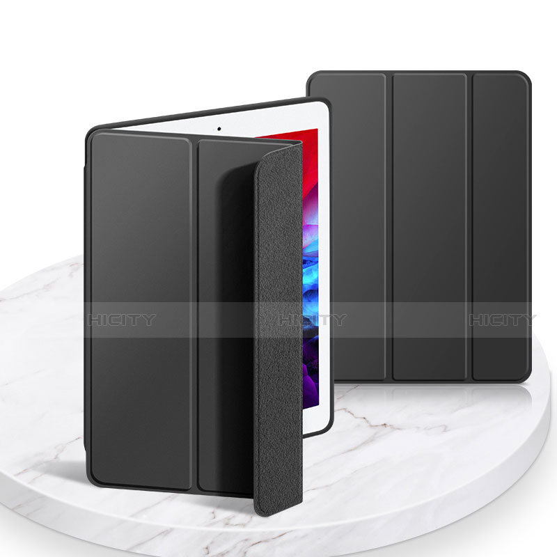 Coque Portefeuille Livre Cuir Etui Clapet L03 pour Apple iPad 10.2 (2020) Noir Plus
