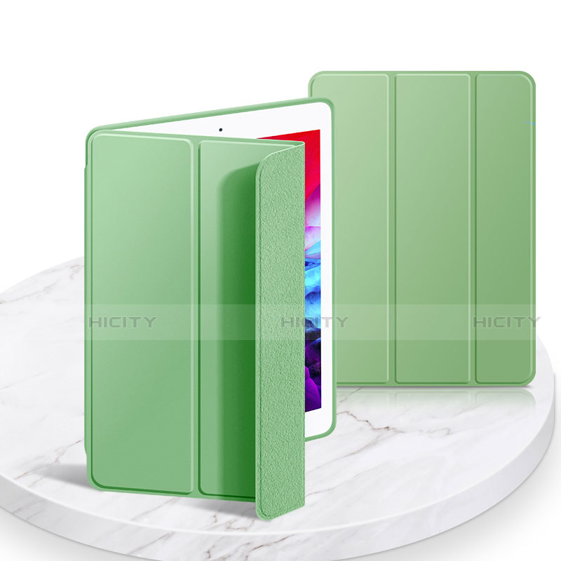 Coque Portefeuille Livre Cuir Etui Clapet L03 pour Apple iPad 10.2 (2020) Pastel Vert Plus