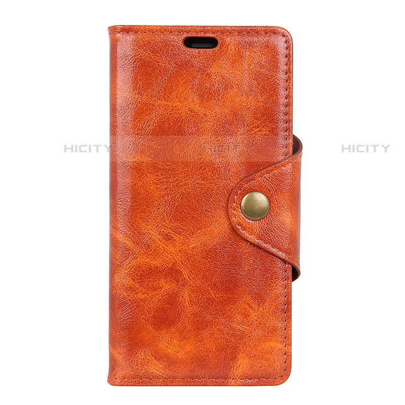 Coque Portefeuille Livre Cuir Etui Clapet L03 pour HTC Desire 12 Plus Orange Plus