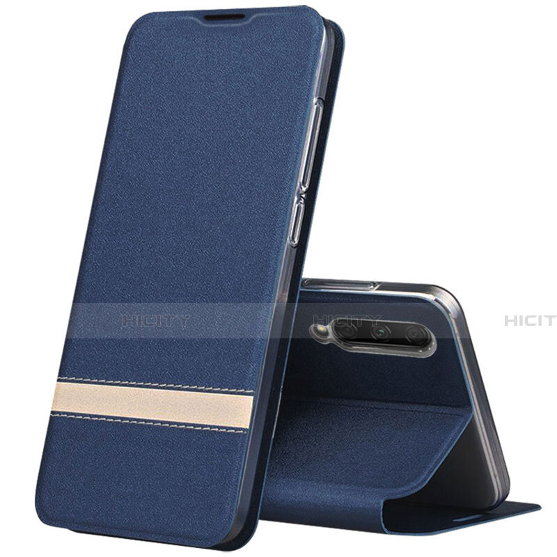 Coque Portefeuille Livre Cuir Etui Clapet L03 pour Huawei Honor 9X Pro Bleu Plus