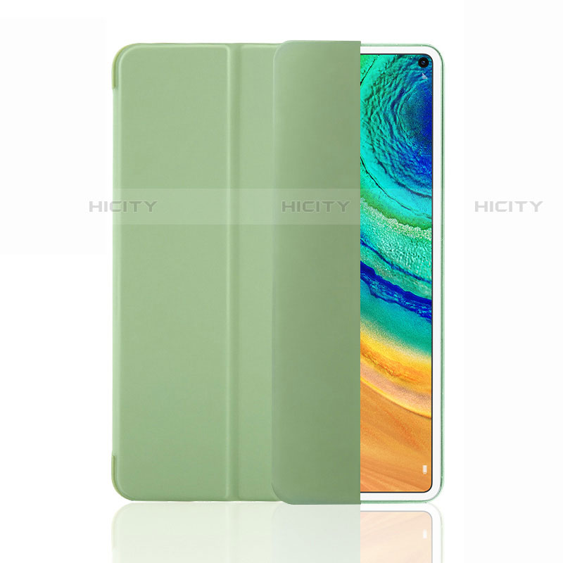 Coque Portefeuille Livre Cuir Etui Clapet L03 pour Huawei MatePad Pro 5G 10.8 Vert Plus