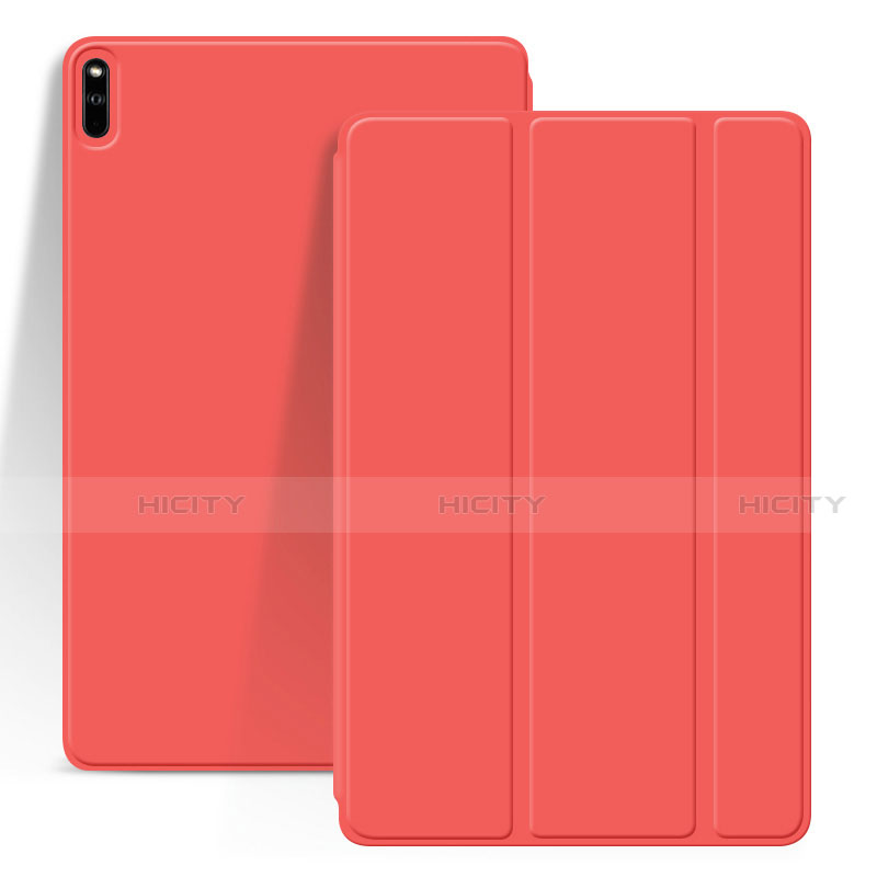 Coque Portefeuille Livre Cuir Etui Clapet L03 pour Huawei MatePad Pro Rouge Plus