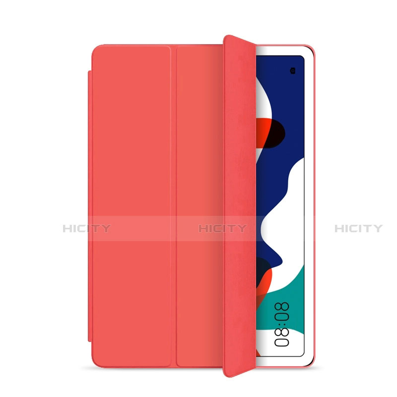 Coque Portefeuille Livre Cuir Etui Clapet L03 pour Huawei MatePad Rouge Plus