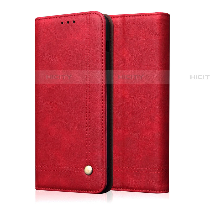 Coque Portefeuille Livre Cuir Etui Clapet L03 pour Realme X50 5G Rouge Plus