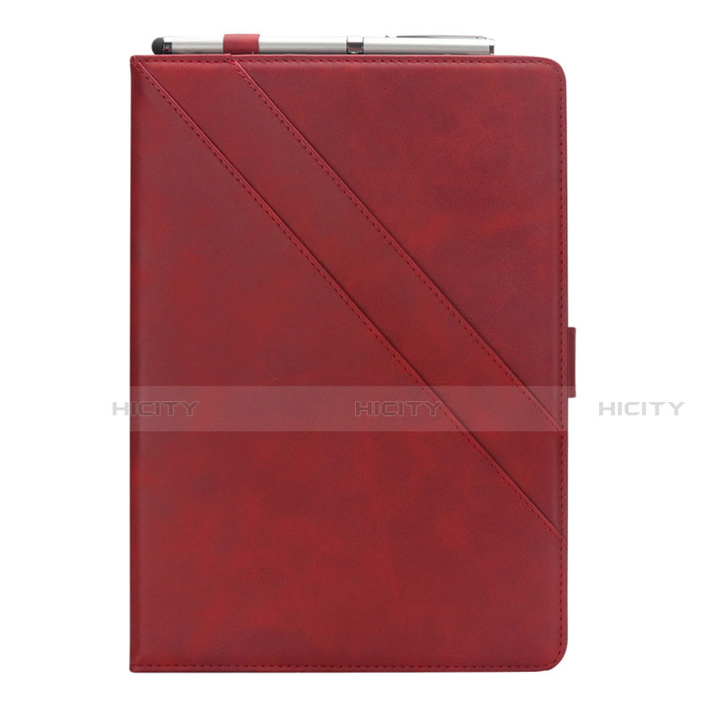Coque Portefeuille Livre Cuir Etui Clapet L03 pour Samsung Galaxy Tab S5e Wi-Fi 10.5 SM-T720 Rouge Plus