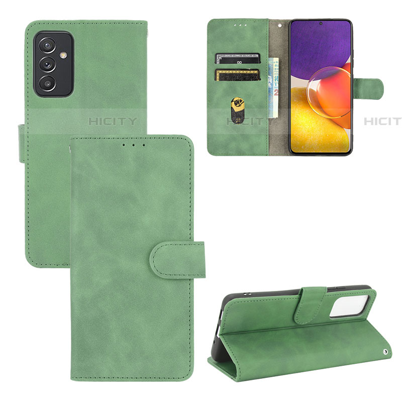 Coque Portefeuille Livre Cuir Etui Clapet L03Z pour Samsung Galaxy A05s Vert Plus