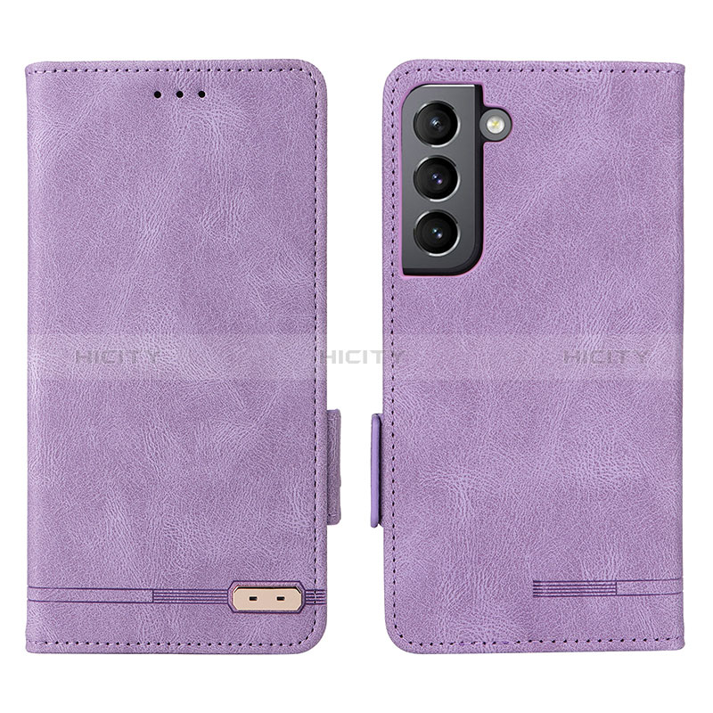 Coque Portefeuille Livre Cuir Etui Clapet L03Z pour Samsung Galaxy S24 Plus 5G Violet Plus