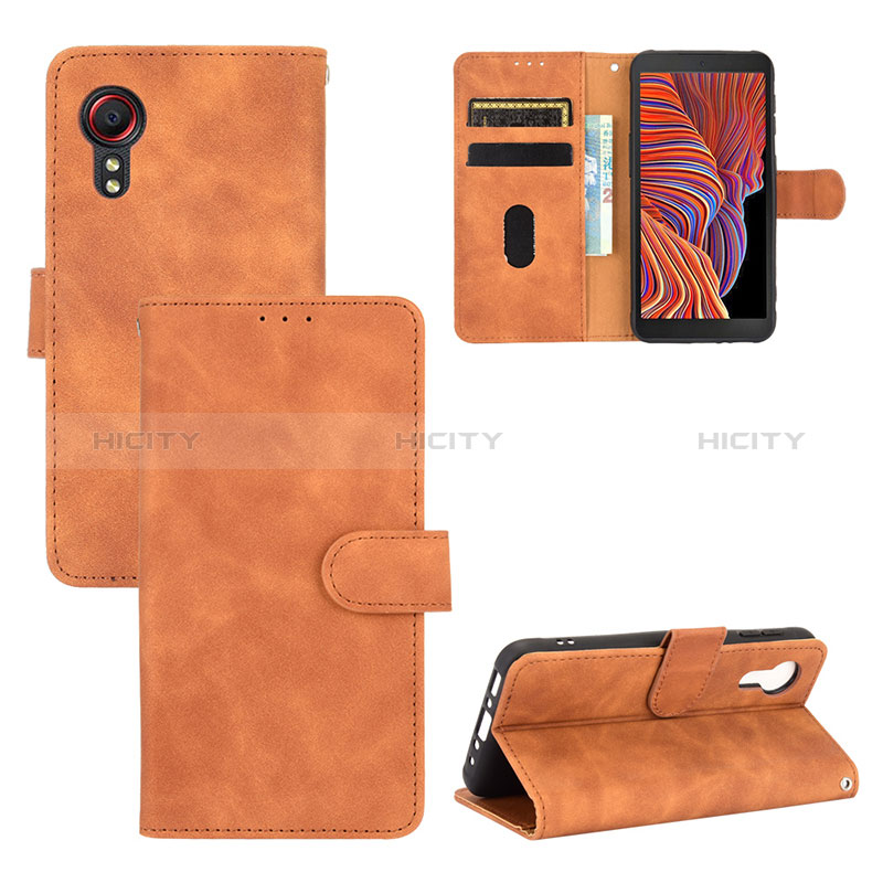 Coque Portefeuille Livre Cuir Etui Clapet L03Z pour Samsung Galaxy XCover 5 SM-G525F Plus
