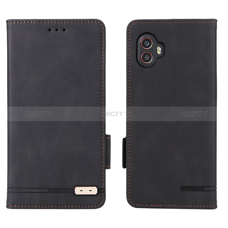 Coque Portefeuille Livre Cuir Etui Clapet L03Z pour Samsung Galaxy XCover 6 Pro 5G Noir Plus