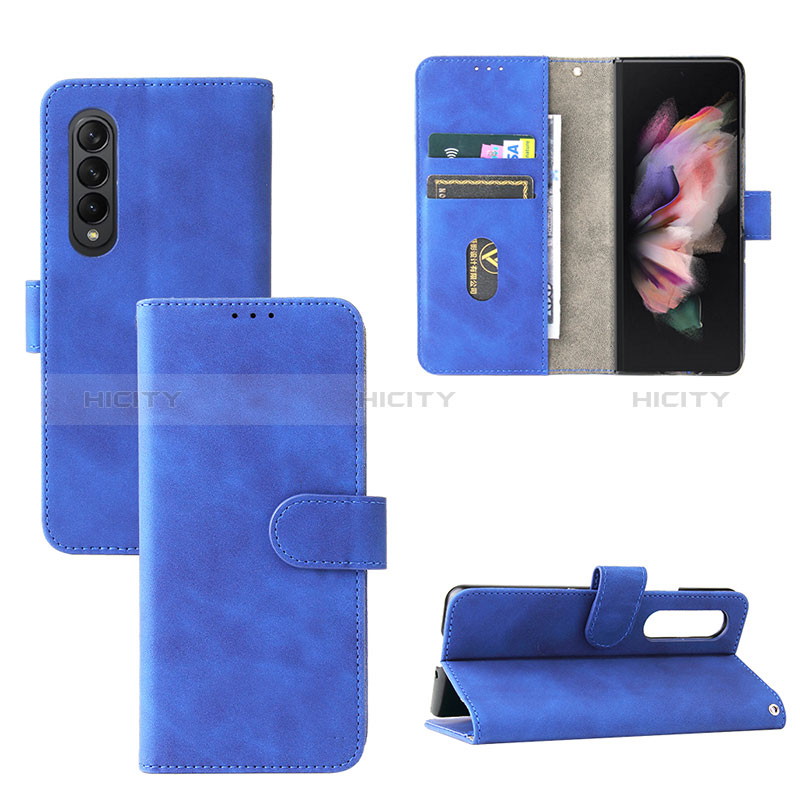 Coque Portefeuille Livre Cuir Etui Clapet L03Z pour Samsung Galaxy Z Fold3 5G Plus