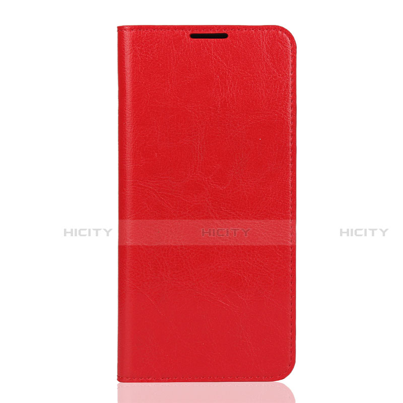 Coque Portefeuille Livre Cuir Etui Clapet L04 pour Huawei Enjoy 9 Rouge Plus