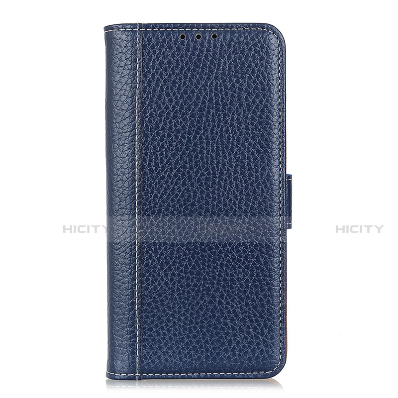 Coque Portefeuille Livre Cuir Etui Clapet L04 pour Huawei Y5p Bleu Plus