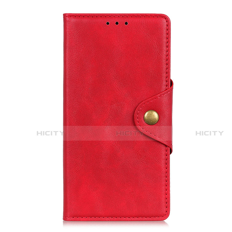 Coque Portefeuille Livre Cuir Etui Clapet L04 pour Motorola Moto G9 Play Rouge Plus