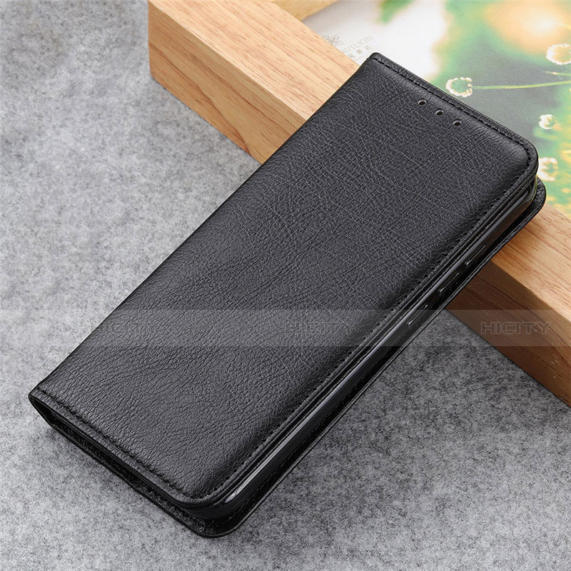 Coque Portefeuille Livre Cuir Etui Clapet L04 pour Samsung Galaxy S21 Ultra 5G Noir Plus