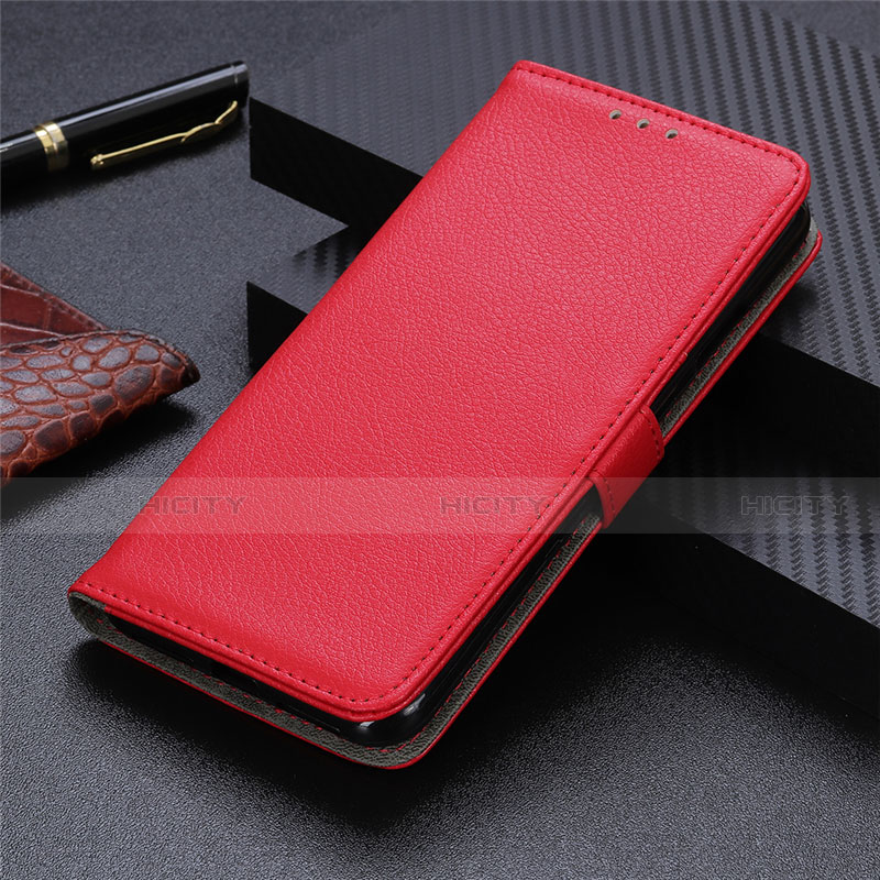 Coque Portefeuille Livre Cuir Etui Clapet L04 pour Xiaomi Mi 10T Pro 5G Rouge Plus