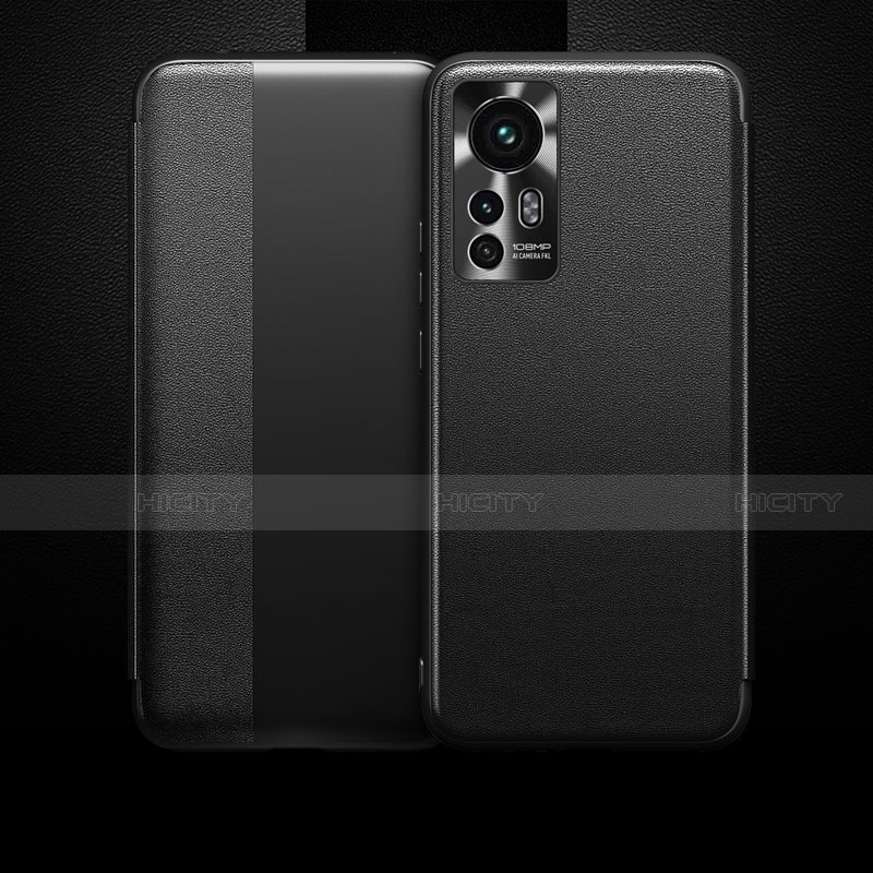 Coque Portefeuille Livre Cuir Etui Clapet L04 pour Xiaomi Mi 12 5G Noir Plus