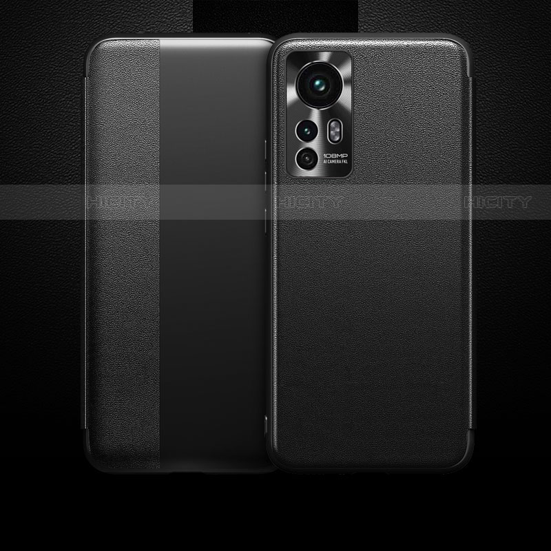 Coque Portefeuille Livre Cuir Etui Clapet L04 pour Xiaomi Mi 12S Pro 5G Noir Plus