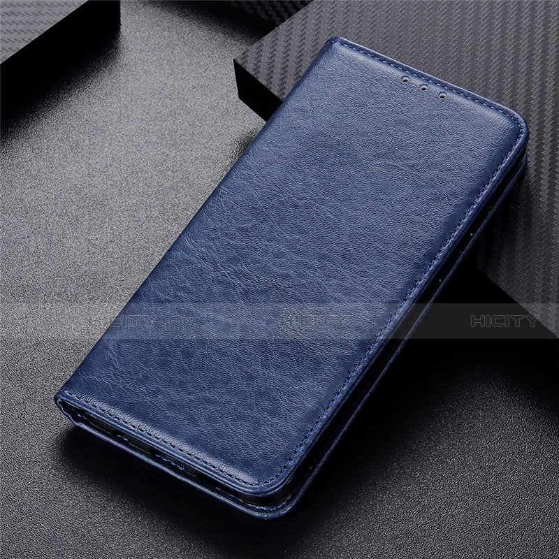 Coque Portefeuille Livre Cuir Etui Clapet L04 pour Xiaomi Poco X3 NFC Bleu Plus