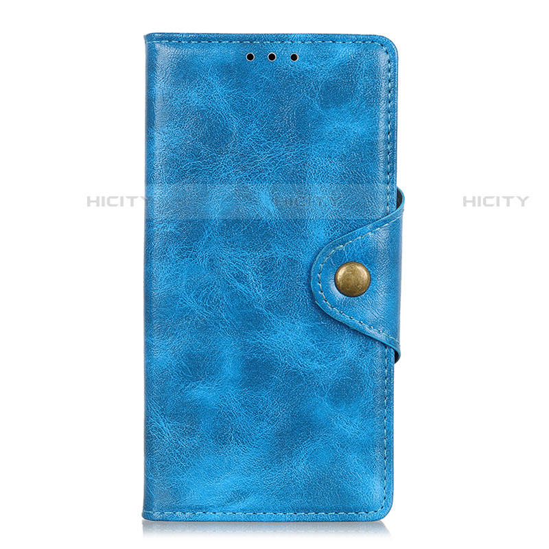 Coque Portefeuille Livre Cuir Etui Clapet L05 pour Alcatel 3X Bleu Plus