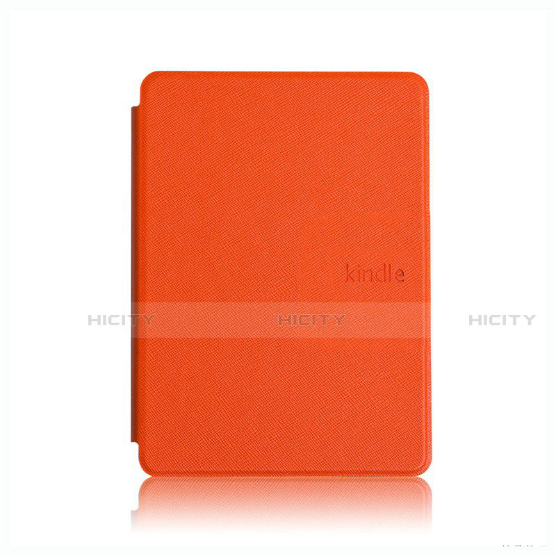 Coque Portefeuille Livre Cuir Etui Clapet L05 pour Amazon Kindle Paperwhite 6 inch Orange Plus