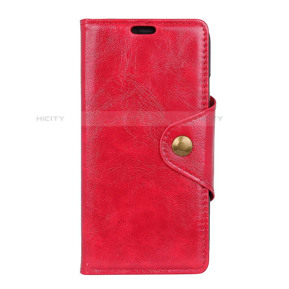 Coque Portefeuille Livre Cuir Etui Clapet L05 pour Asus Zenfone 5 ZS620KL Rouge Plus
