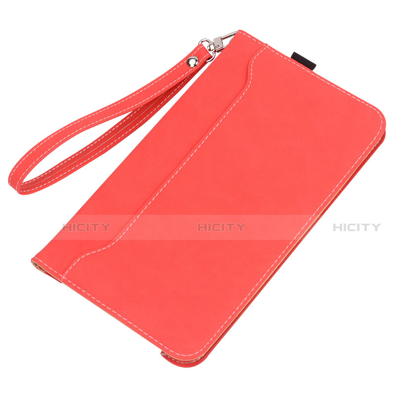 Coque Portefeuille Livre Cuir Etui Clapet L05 pour Huawei MatePad Rouge Plus