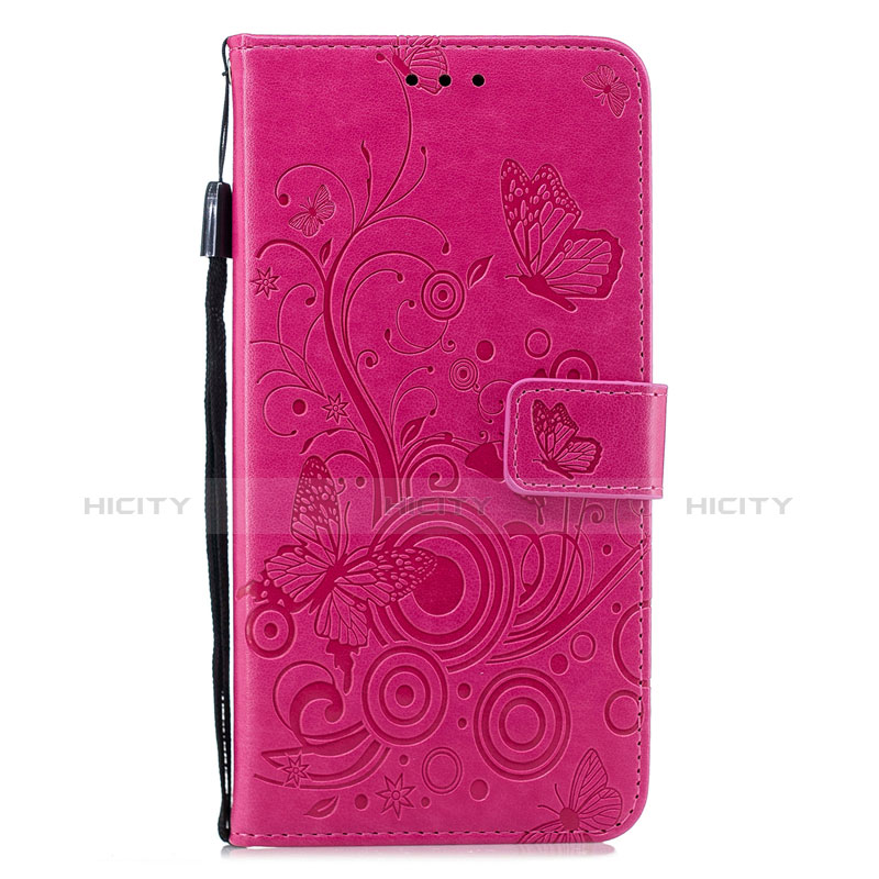 Coque Portefeuille Livre Cuir Etui Clapet L05 pour Huawei P30 Rose Rouge Plus