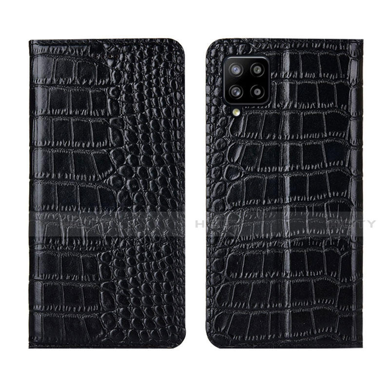 Coque Portefeuille Livre Cuir Etui Clapet L05 pour Samsung Galaxy A42 5G Noir Plus