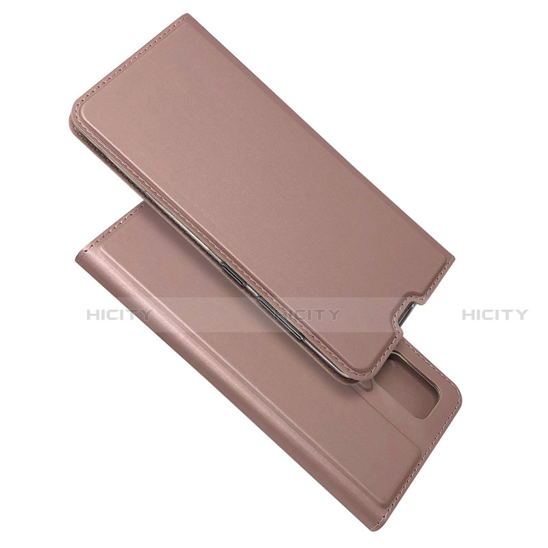 Coque Portefeuille Livre Cuir Etui Clapet L05 pour Samsung Galaxy A51 4G Or Rose Plus